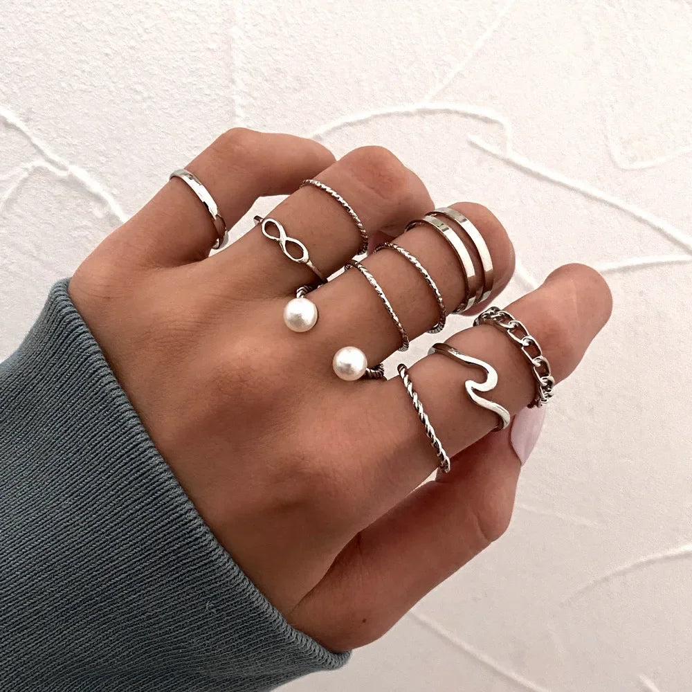 Zhang 7pcs Rings Set