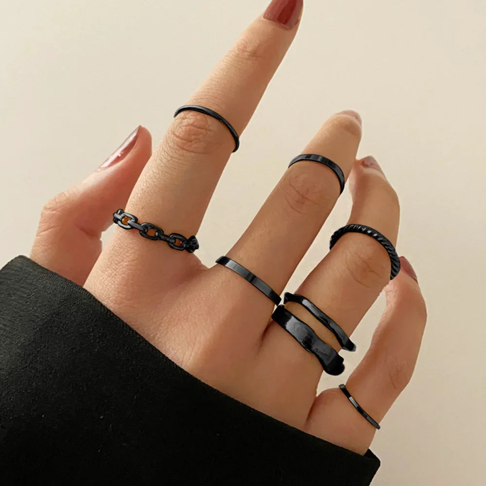 Zhang 7pcs Rings Set