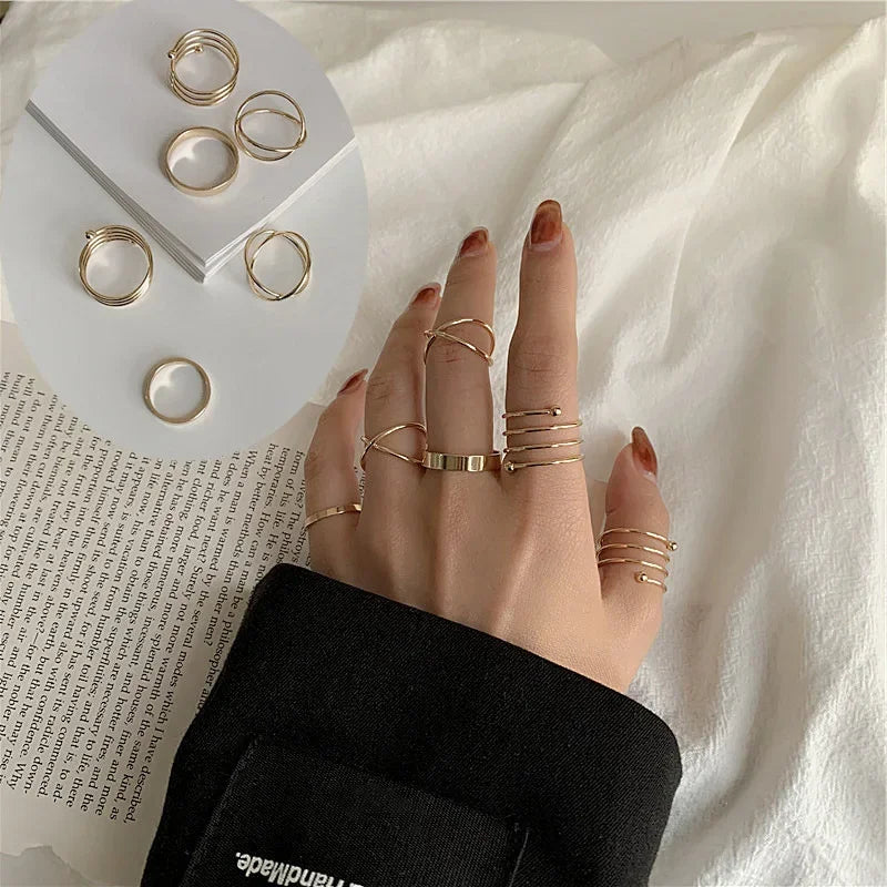 Zhang 7pcs Rings Set