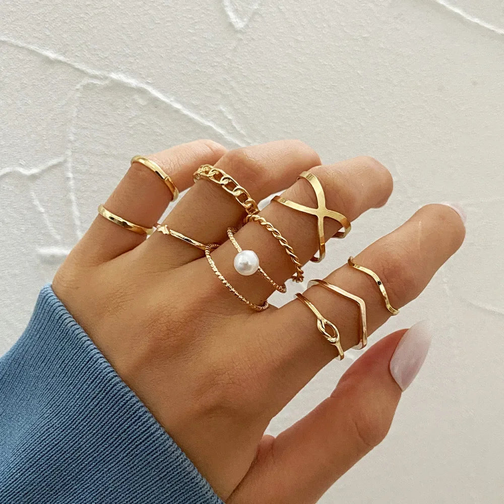 Zhang 7pcs Rings Set