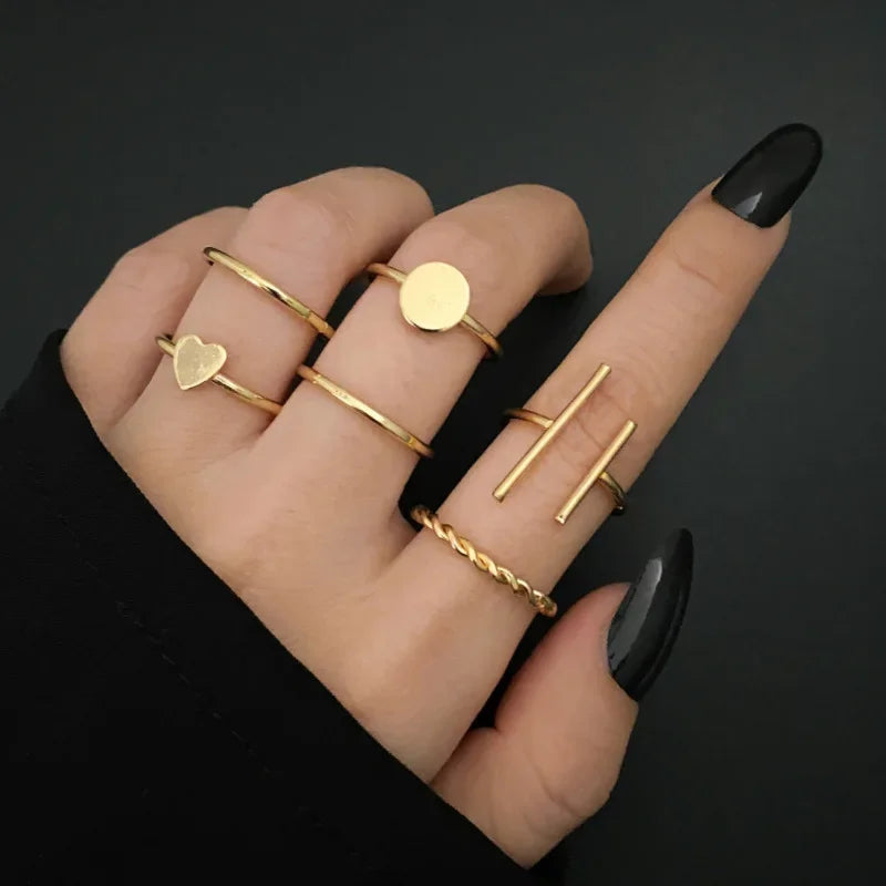 Zhang 7pcs Rings Set