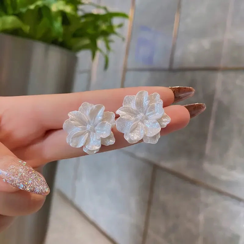 Crystal Bloom Stud Earrings