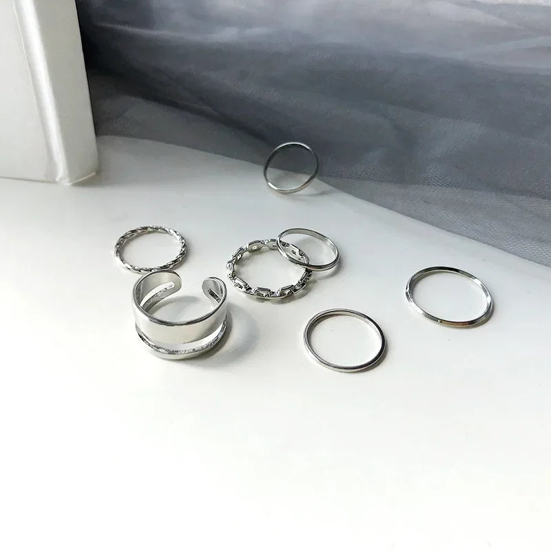 Zhang 7pcs Rings Set