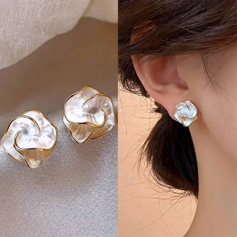 Crystal Bloom Stud Earrings