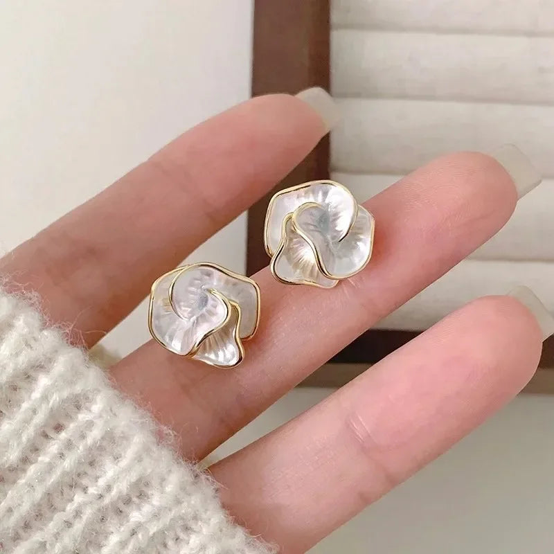 Crystal Bloom Stud Earrings