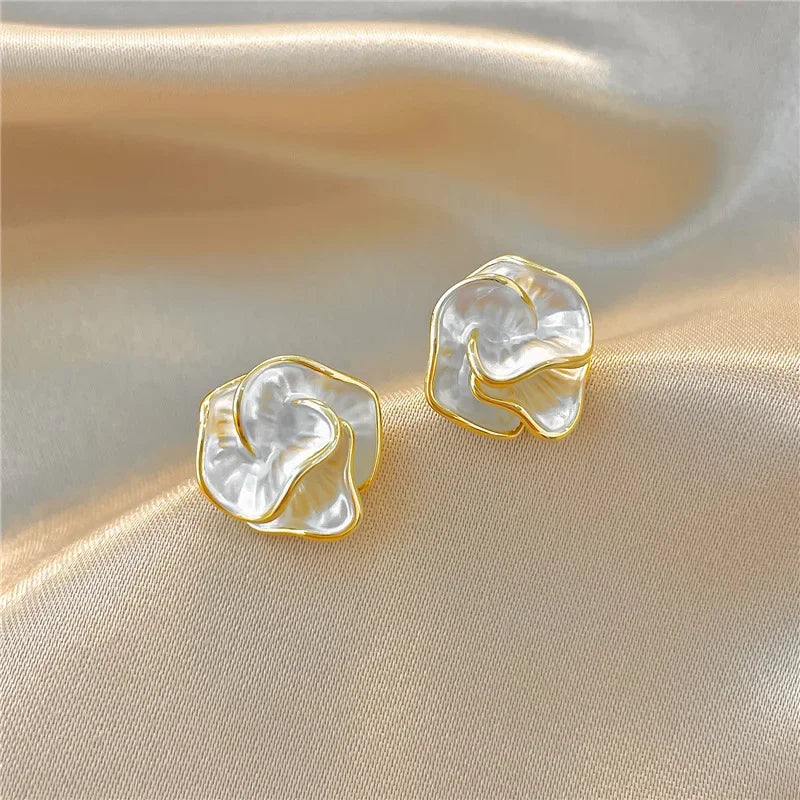 Crystal Bloom Stud Earrings