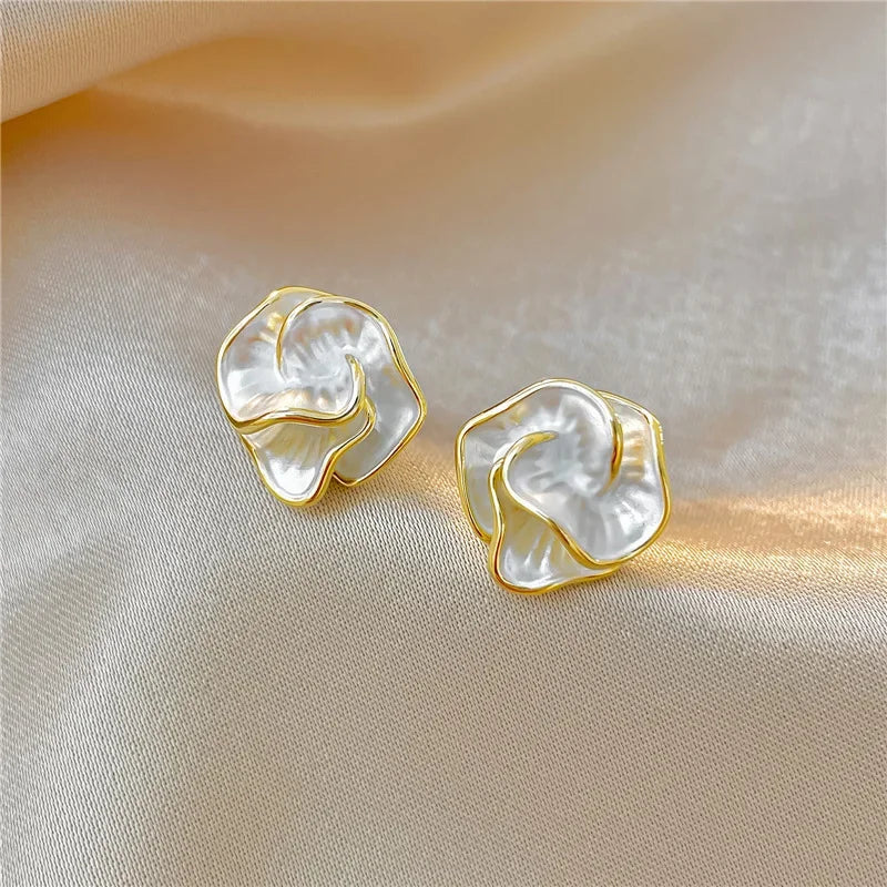 Crystal Bloom Stud Earrings