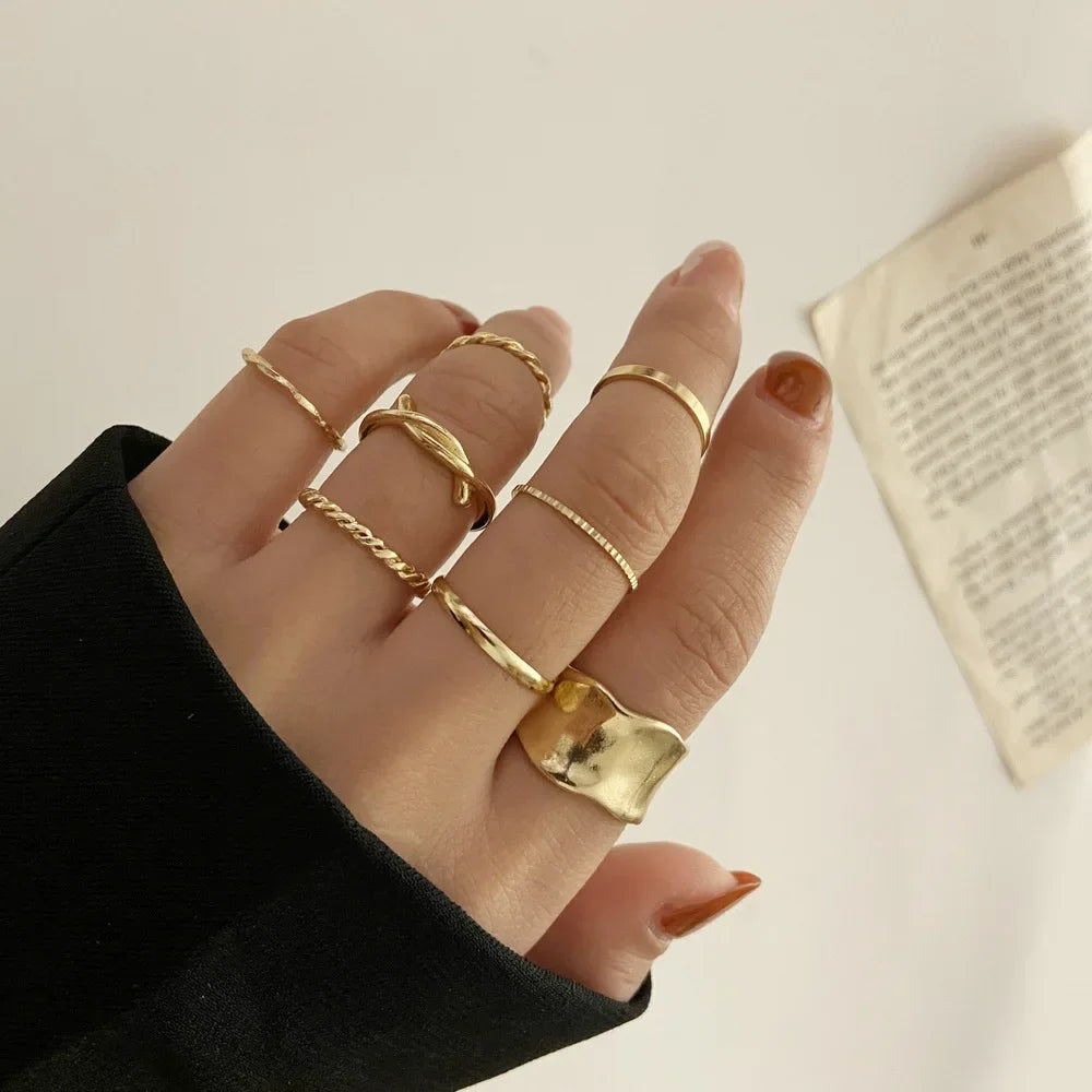 Zhang 7pcs Rings Set