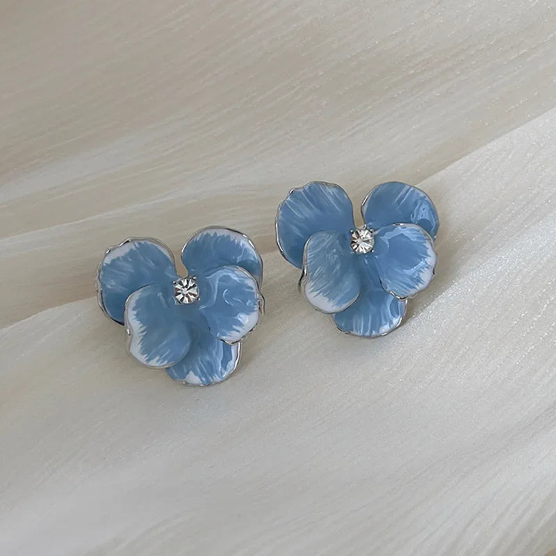 Crystal Bloom Stud Earrings