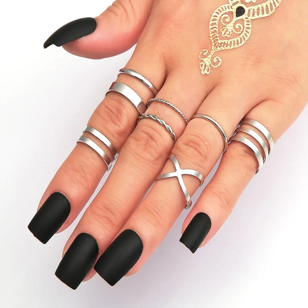 Zhang 7pcs Rings Set