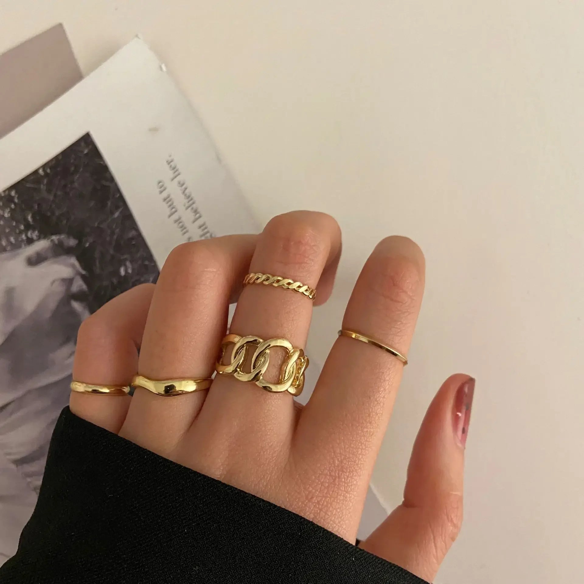 Zhang 7pcs Rings Set