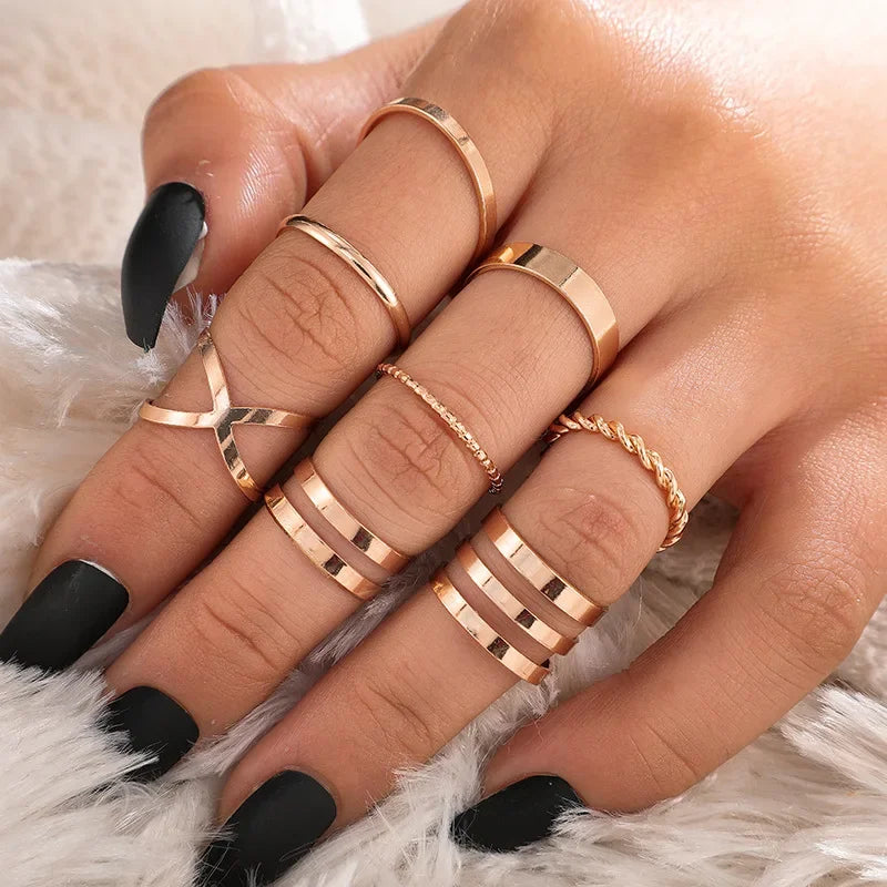 Zhang 7pcs Rings Set