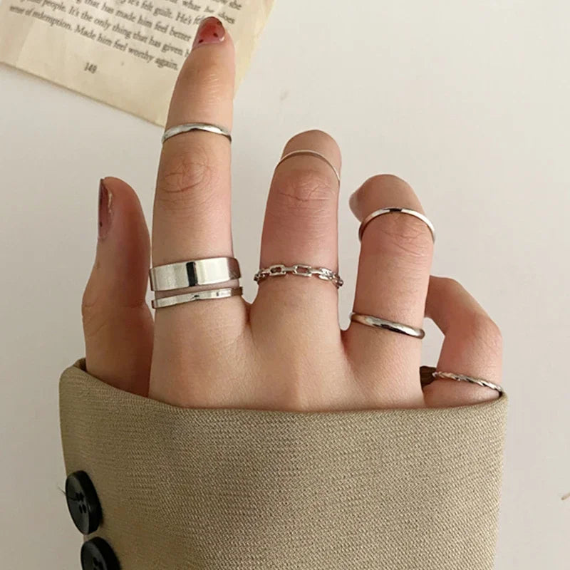 Zhang 7pcs Rings Set