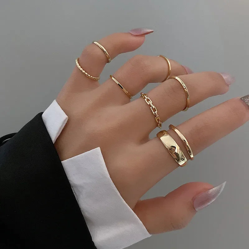 Zhang 7pcs Rings Set