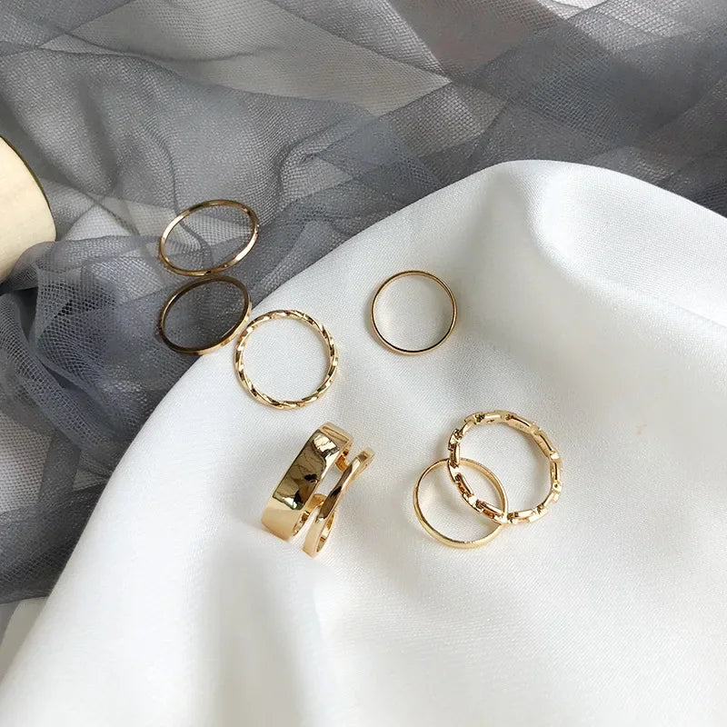 Zhang 7pcs Rings Set