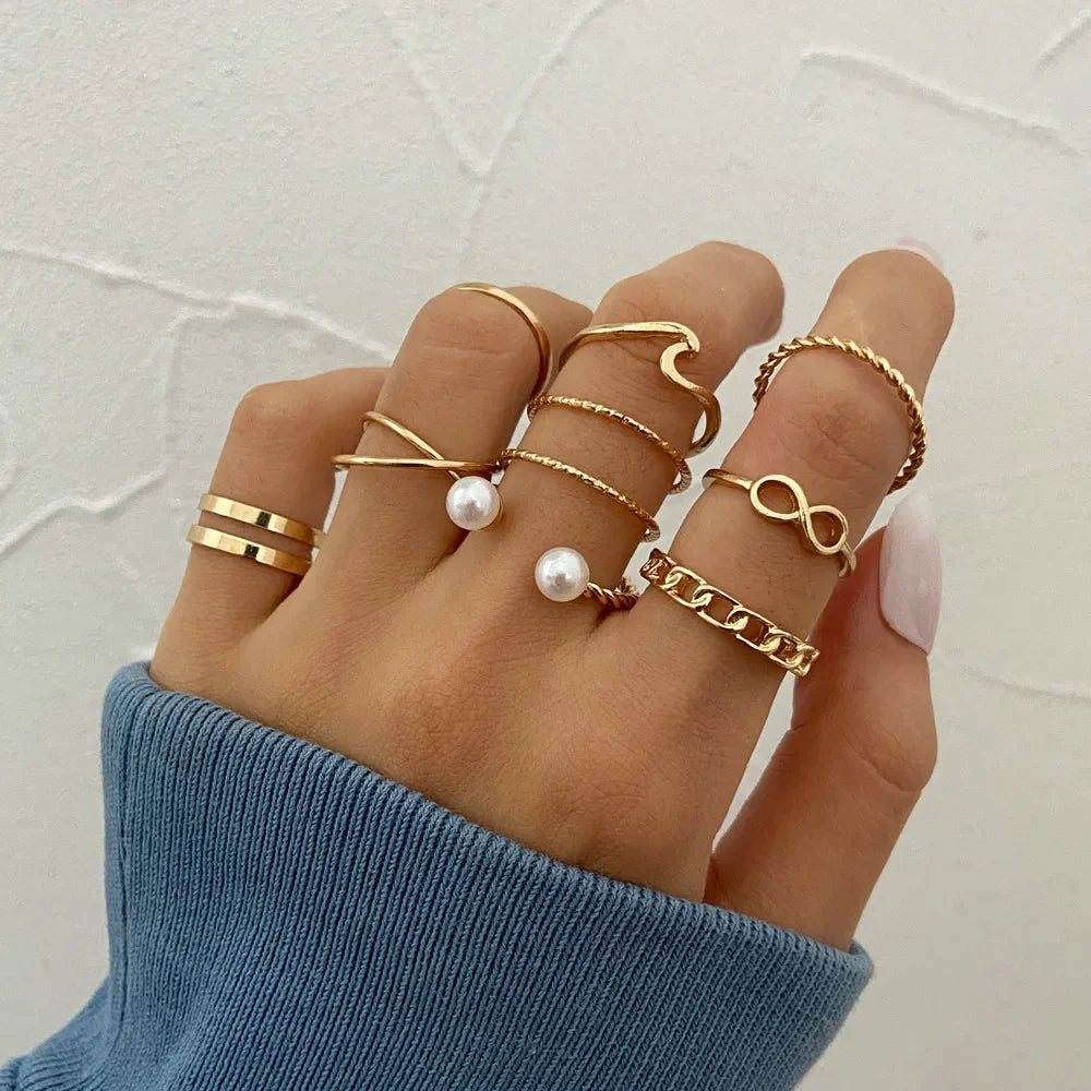 Zhang 7pcs Rings Set